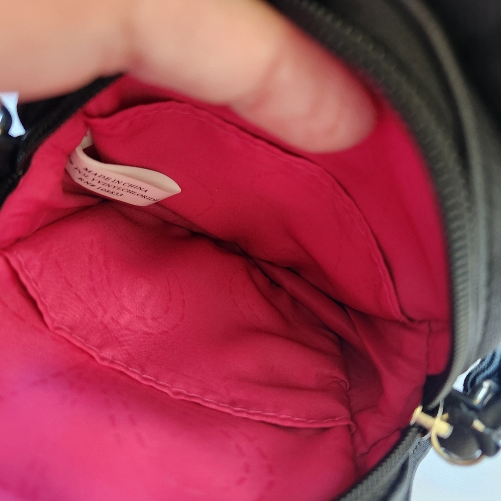 Butterfly Lily Bloom Flutter Butter Crossbody Bag Black Pink Blue Cute Fairy - Picture 11 of 16